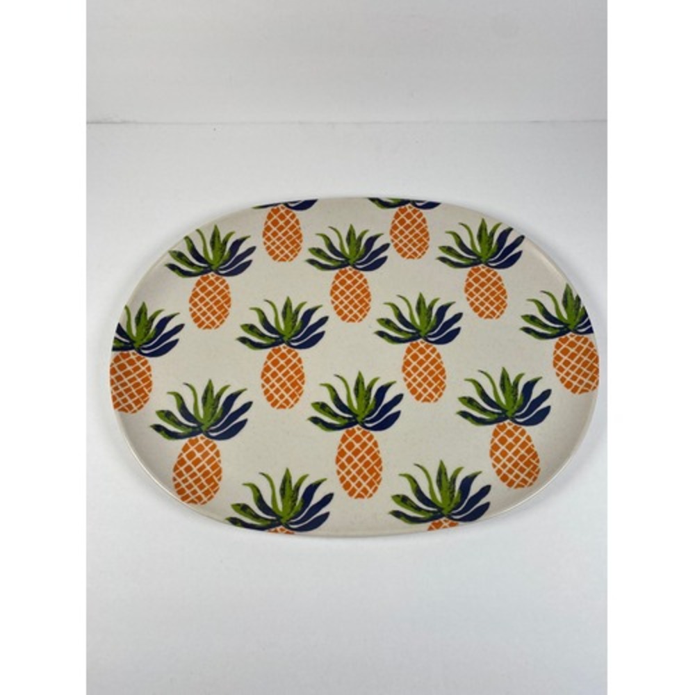 OPALHOUSE Bamboo Melamine Dishwasher Safe‎ Serving Tray 14" x 10" (10c2)